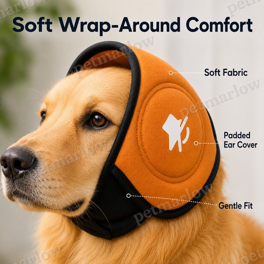 Noise-Reducing Soft Padded Dog Ear Muffs (Adjustable Fit) – view 6