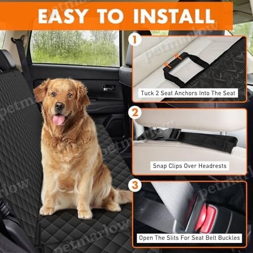Non-Slip Dog Bed for Car Back Seat Cover – view 3