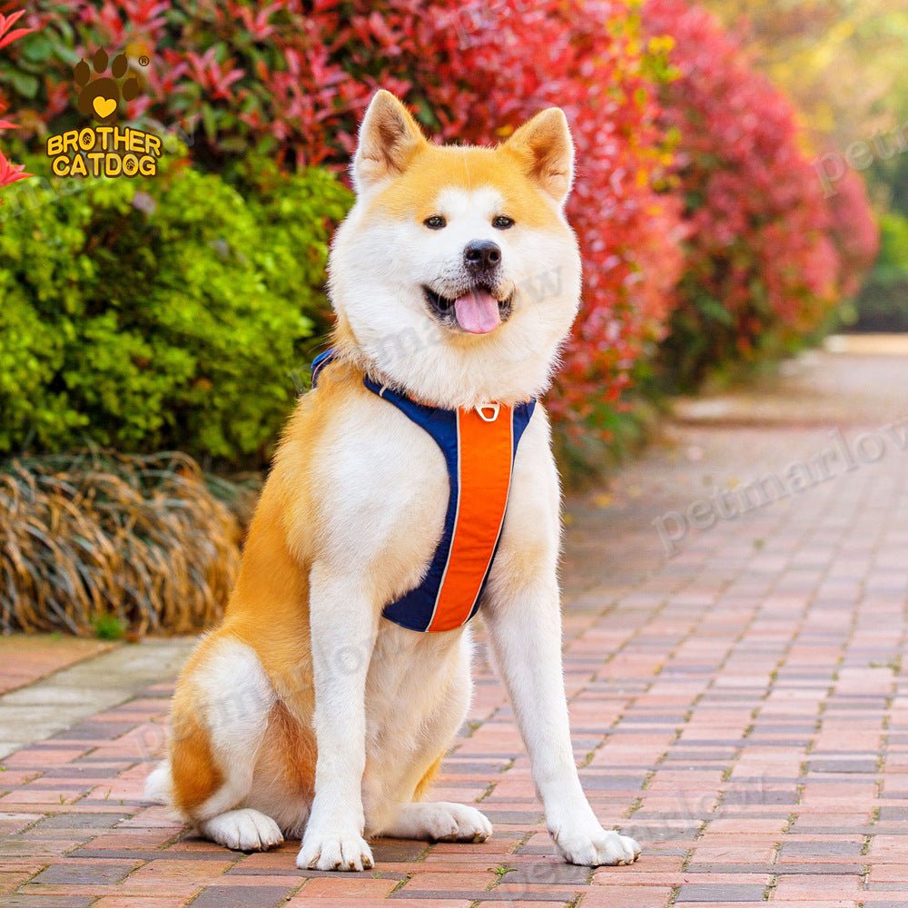 Nylon Dog Harness With Storage Bag Outdoor Adventure Safety Reflective Dog Vest – view 3