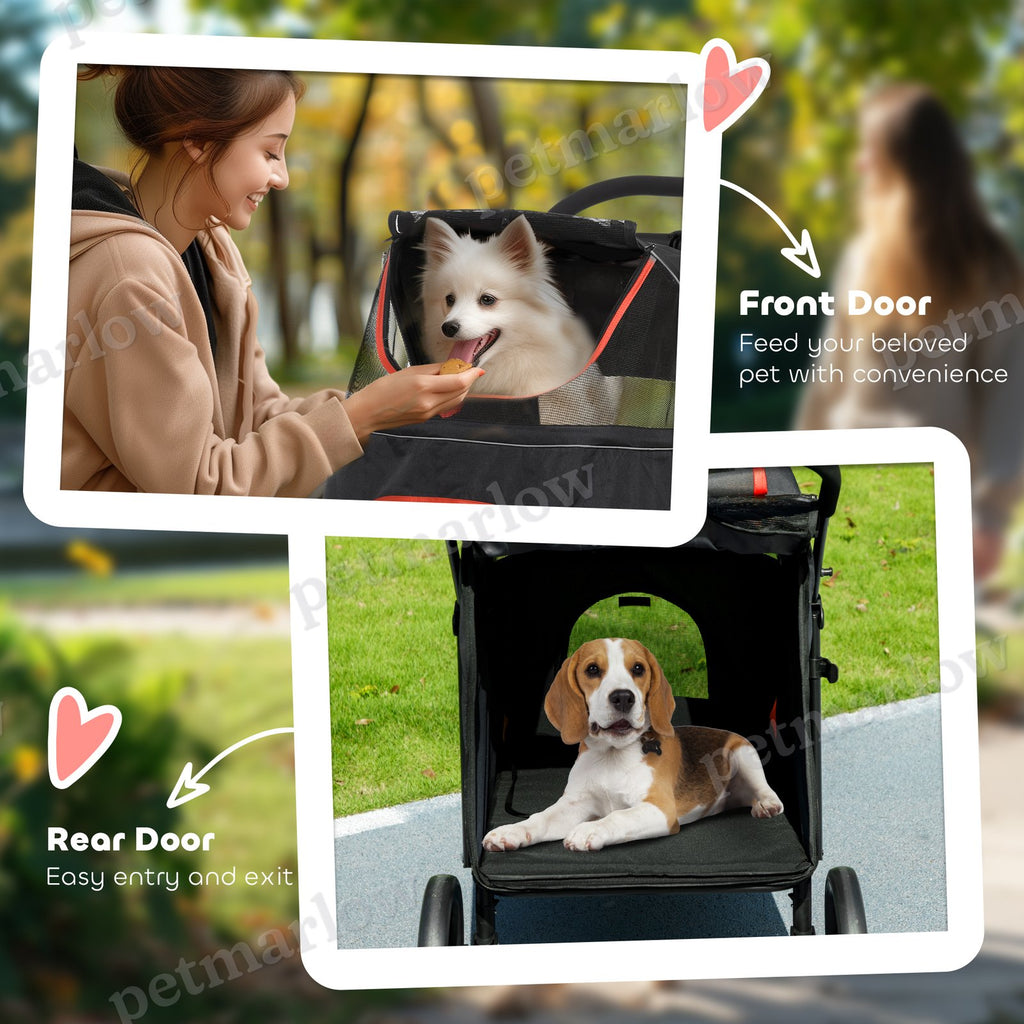 One-Click Foldable Dog Stroller for M, L Dogs – view 5