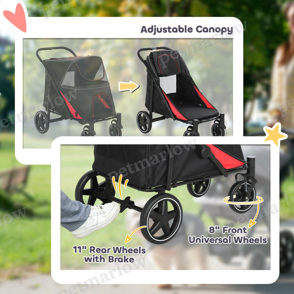 One-Click Foldable Dog Stroller for M, L Dogs – view 6