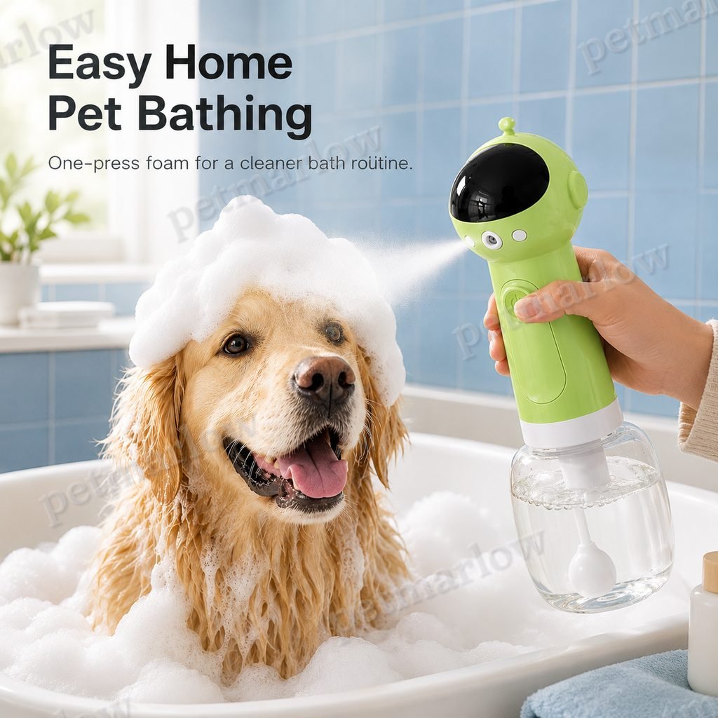 One-Press Dense Foam & Magnetic Rechargeable Dog Shampoo Foamer – view 6