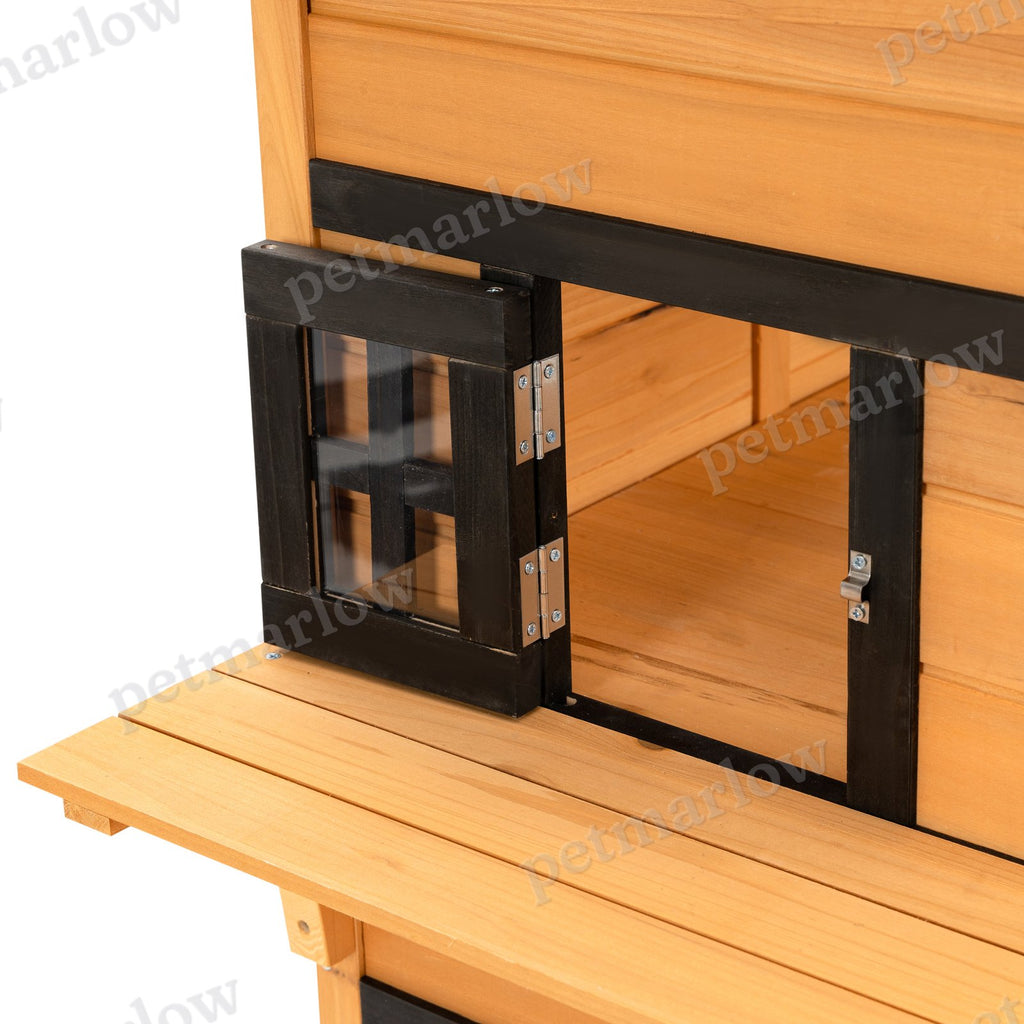 3-Tier Outdoor Cat House with Escape Doors – view 4