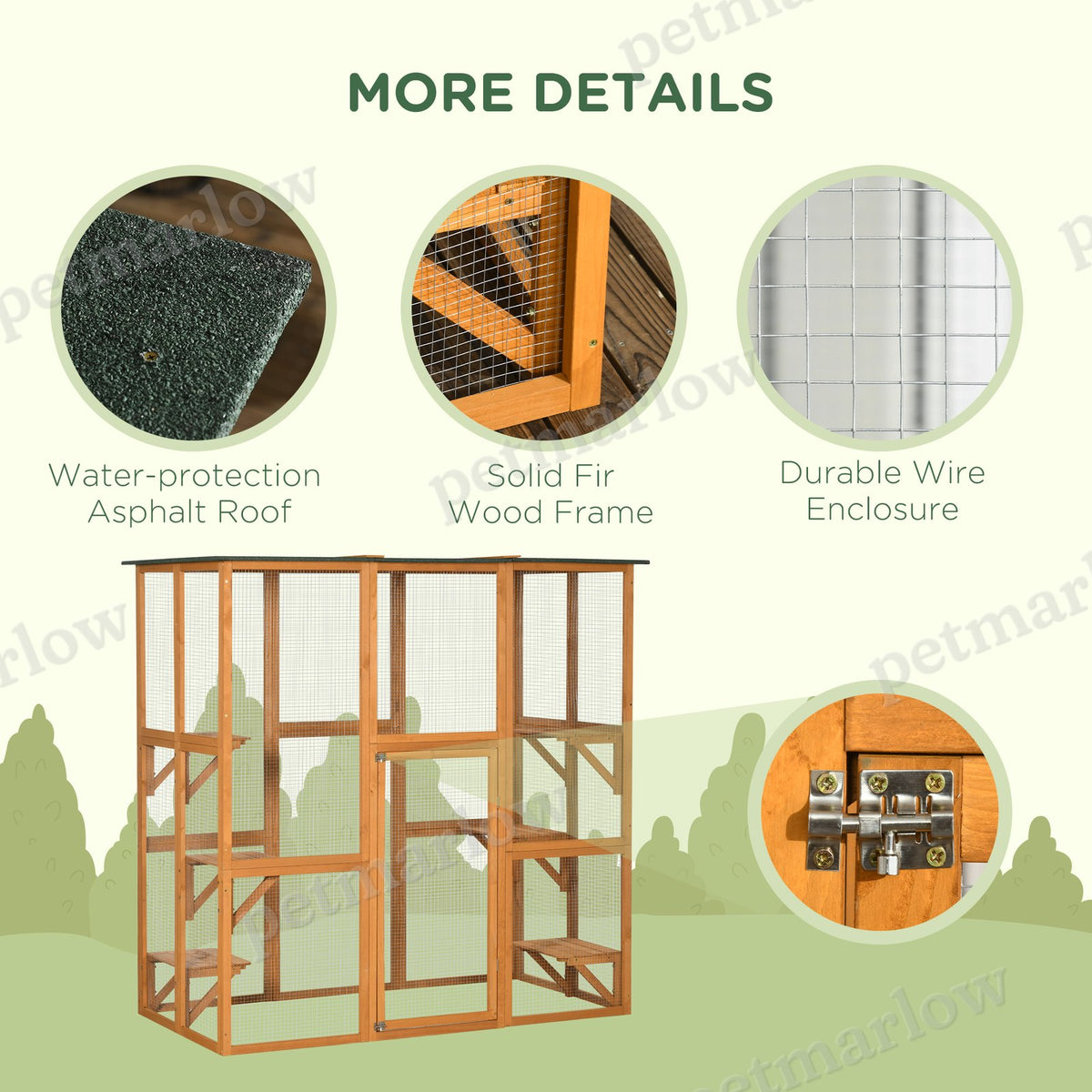 Outdoor Cat House with Elevated Platforms for Cats – view 6