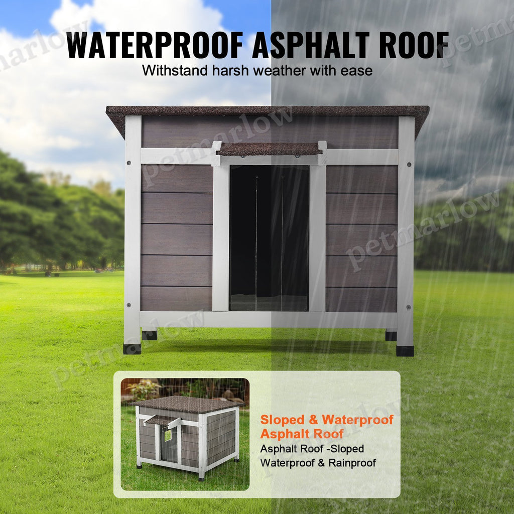 Outdoor Cat House for Feral Cats, All-Weather Shelter – view 4