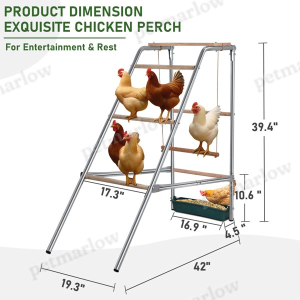 Outdoor Chicken Perch for Poultry Play and Rest – view 5