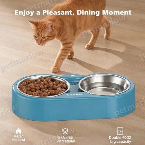 Outdoor Heated Dog Bowl Provides Drinkable Water & Food in Winter – view 2