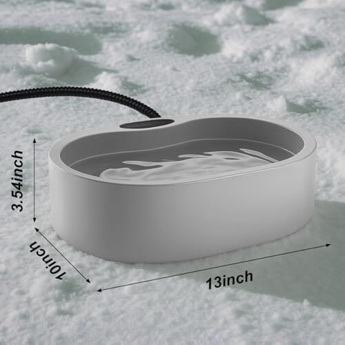 Outdoor Heated Dog Bowl with Chew Resistant Power Cord – view 9