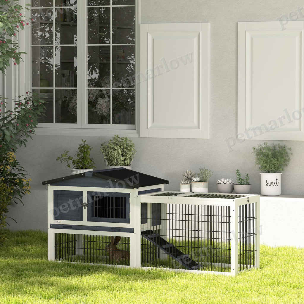 Outdoor Rabbit Hutch with Openable Top for Small Animals – view 4