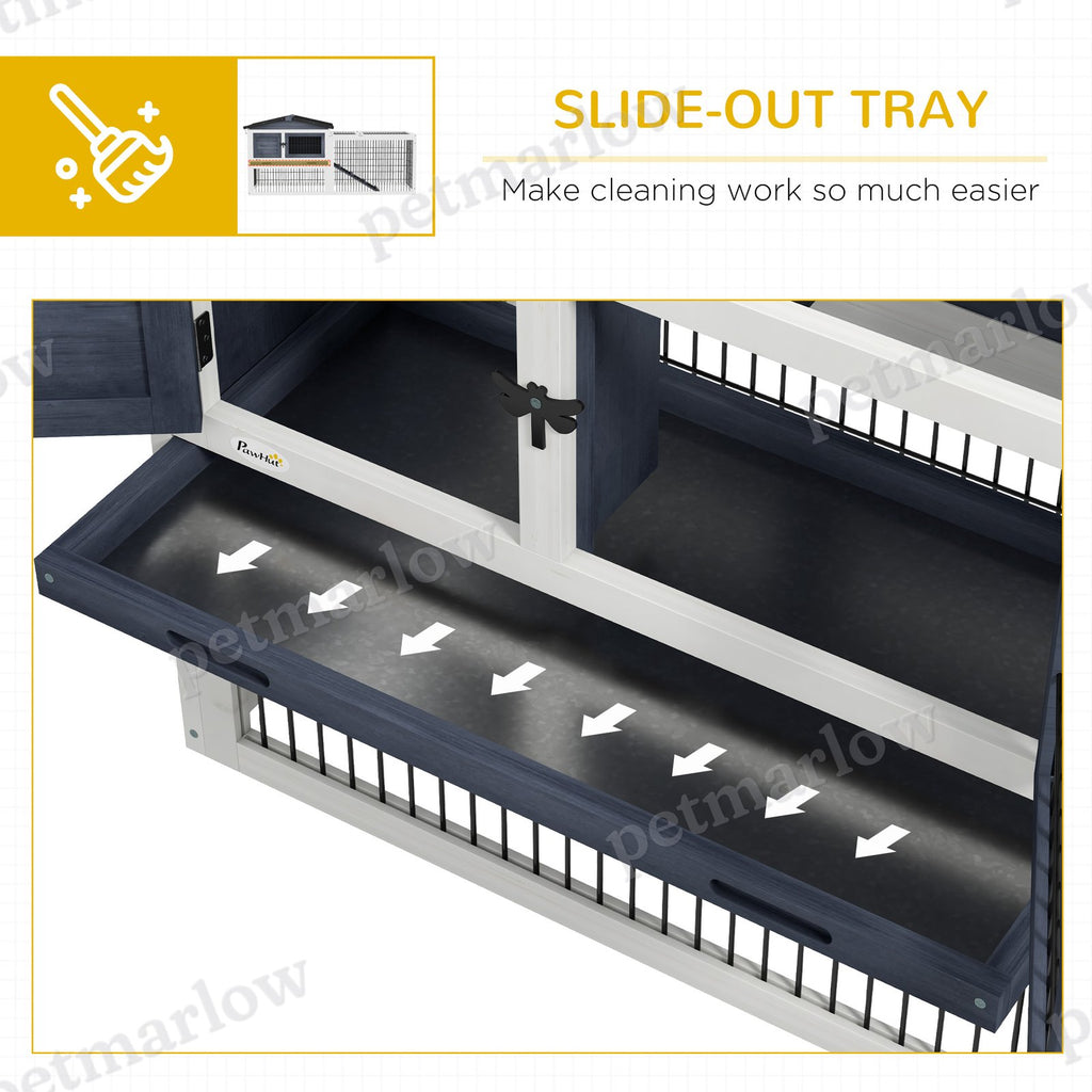 Outdoor Rabbit Hutch with Openable Top for Small Animals – view 6