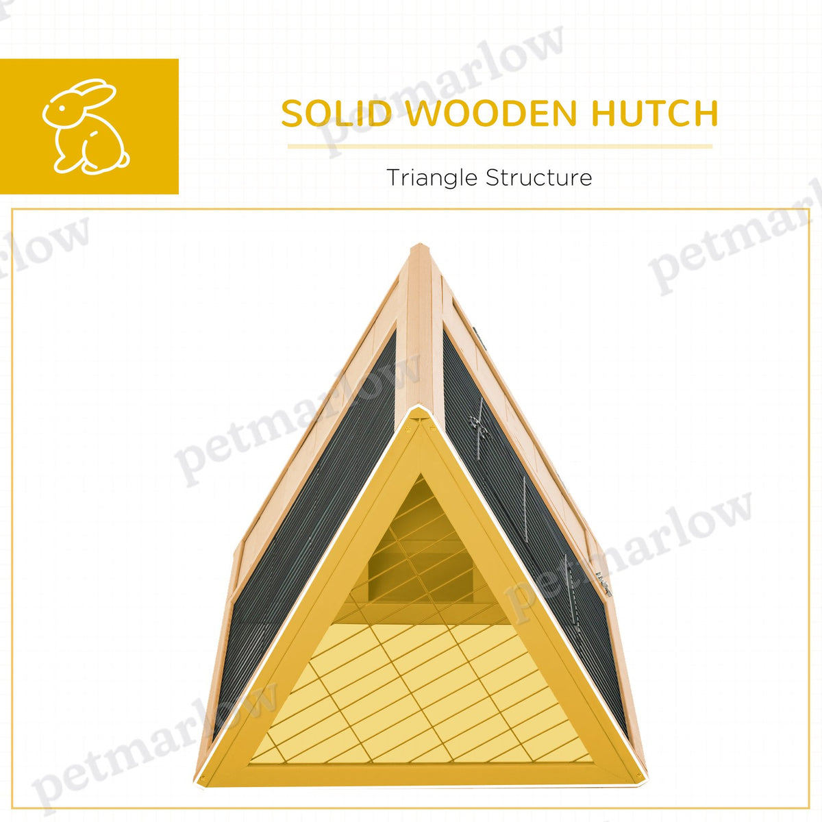Outdoor Rabbit Hutch with Run for Small Animals – view 6