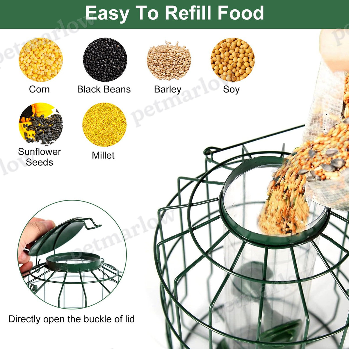 Outdoor Squirrel-Proof Bird Feeder for Small Songbirds – view 5