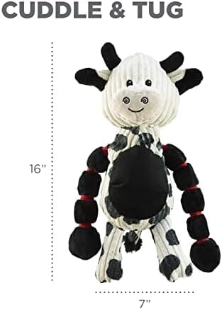 Outward Hound Thunda Tugga Cow Plush & Squeaky Dog Tug Toy – view 8