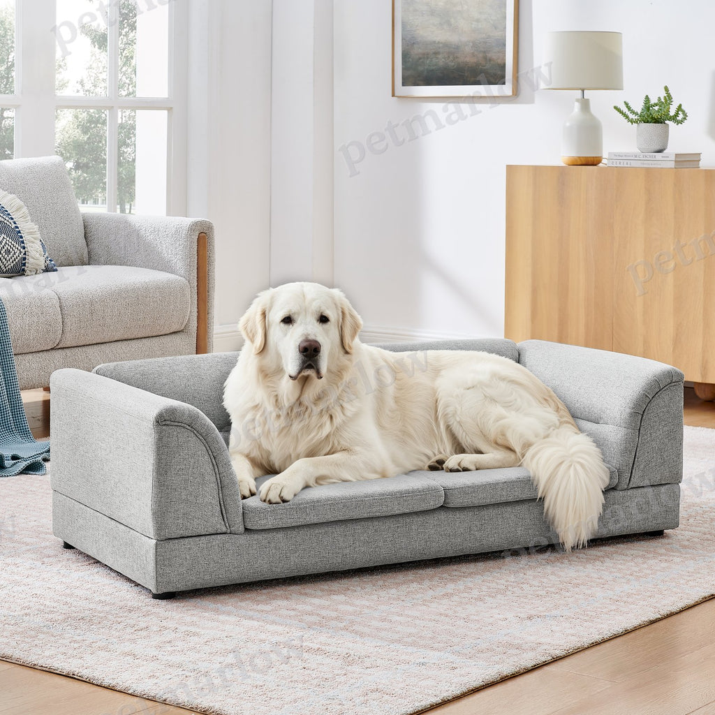 Oversized Pet Sofa with Curved Armrests for Comfort – view 2