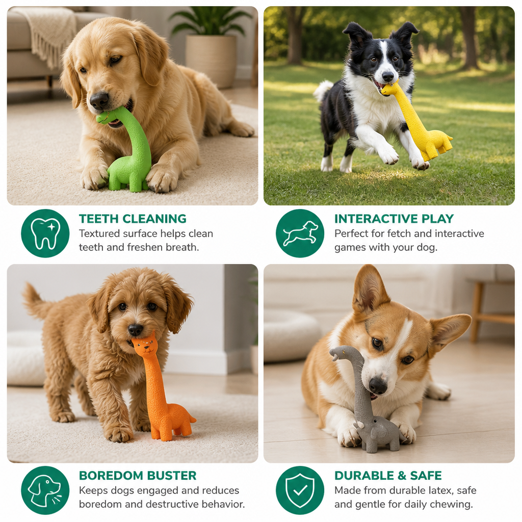 XXL Durable Teeth Cleaning Latex Dog Toy – view 10