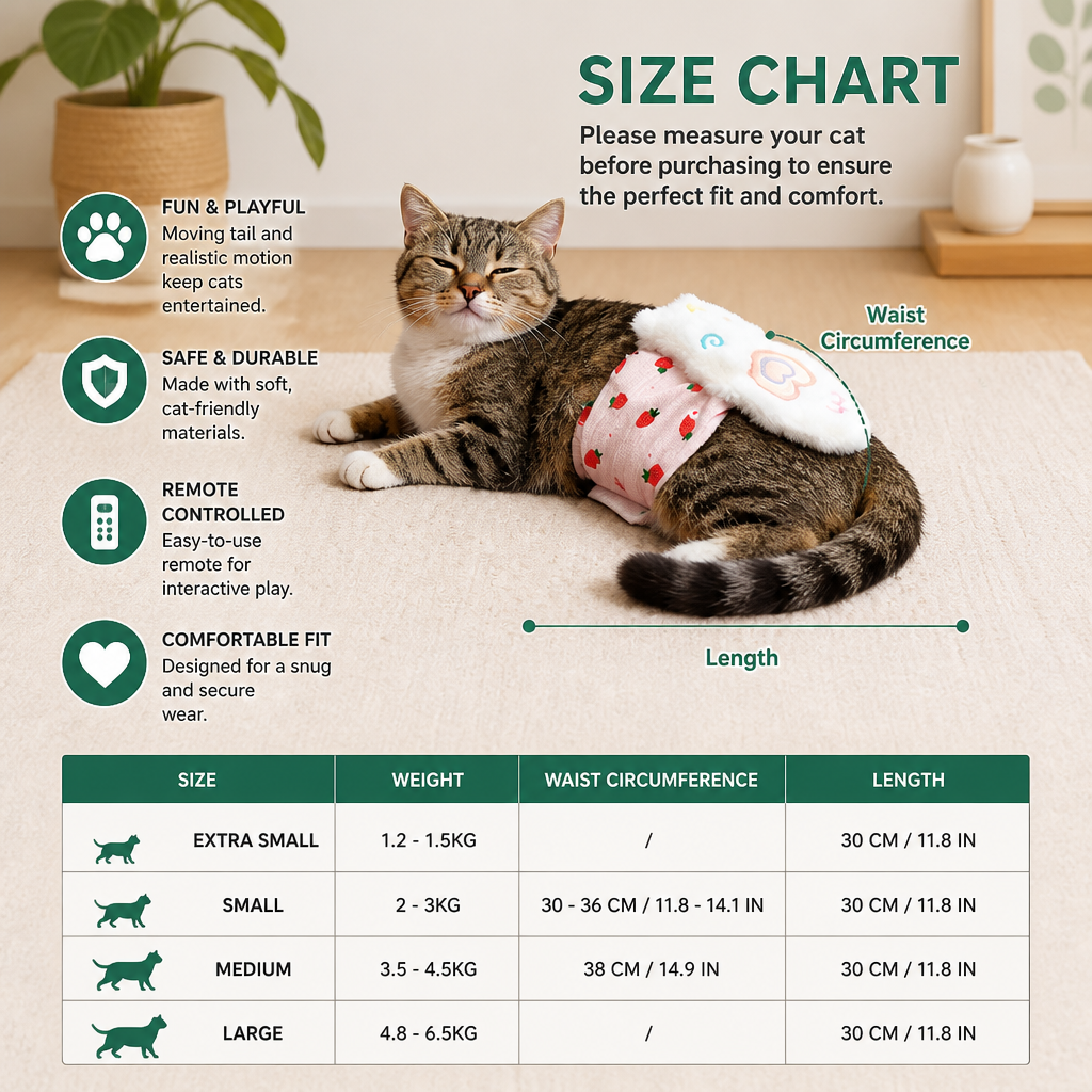 Interactive Remote Control Cat Toy with Moving Tail and Playful Motion – view 9