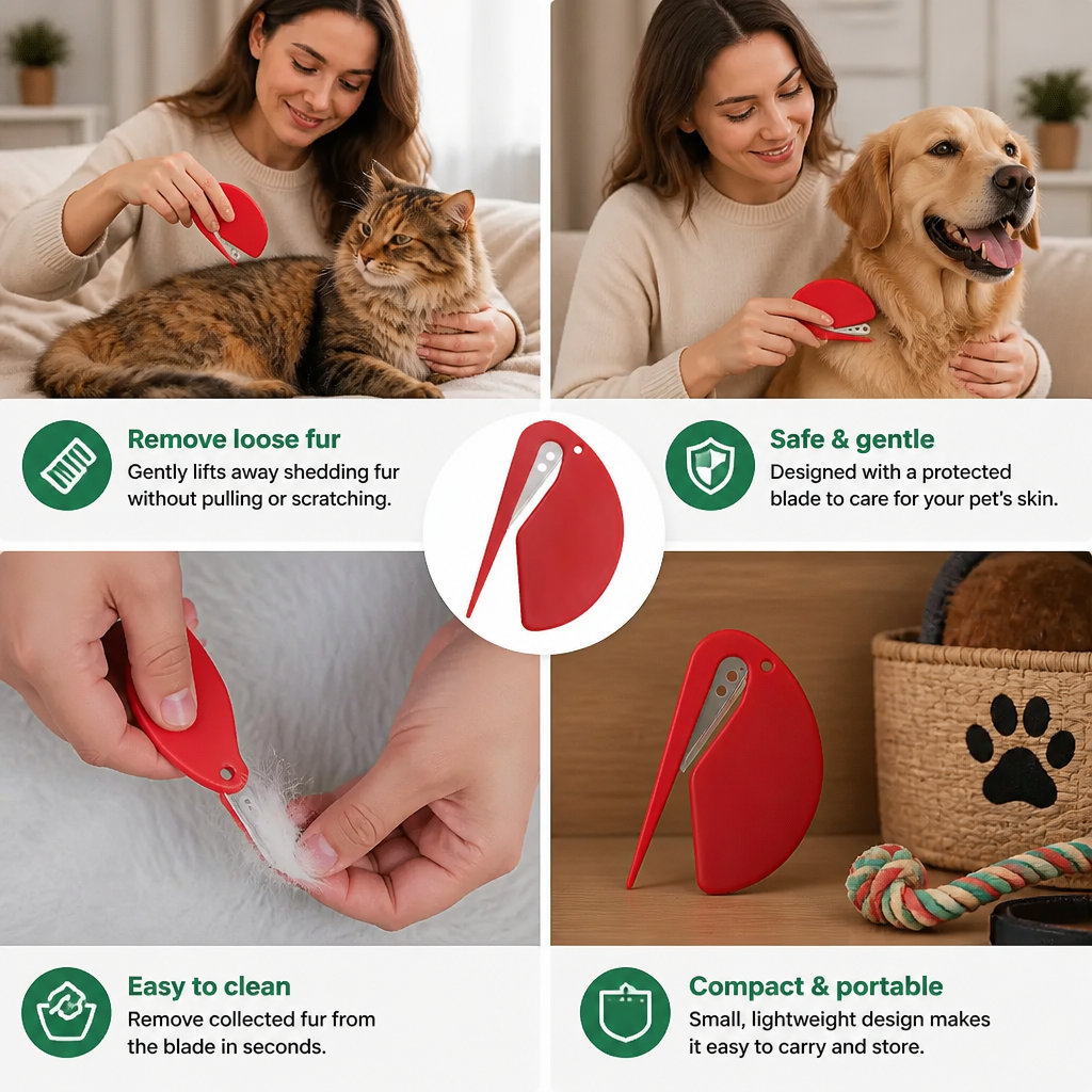 Pet Fur Detangler (10 Pieces) – Gentle Grooming & Effortless Knot Removal for Dogs & Cats – view 9