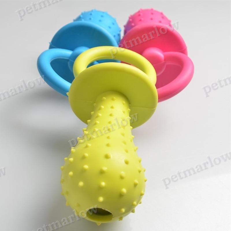 Pacifier Shape Dog Teething Chew Toy – view 3