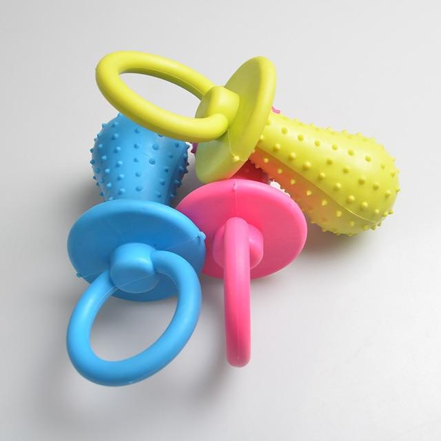 Pacifier Shape Dog Teething Chew Toy – view 7
