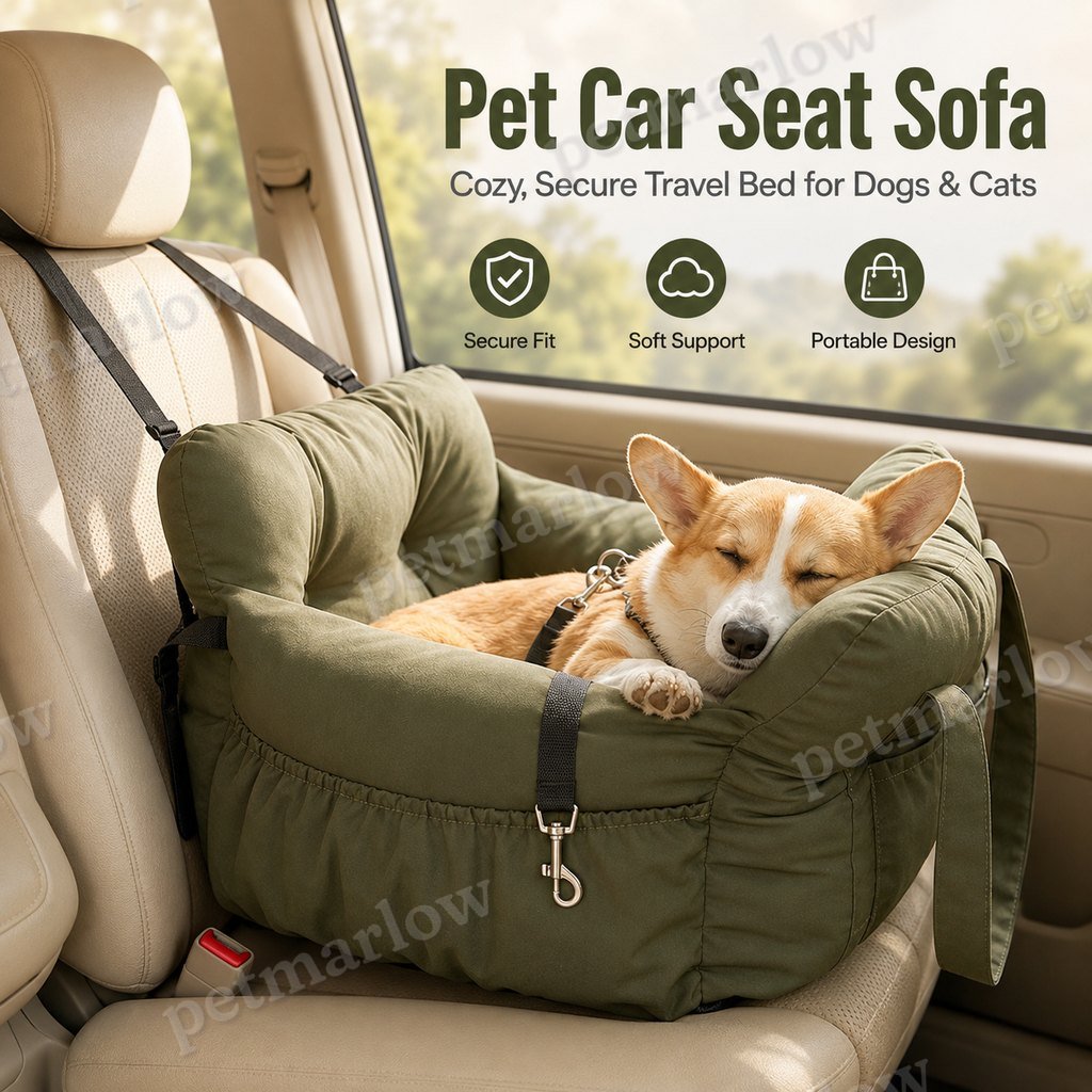 Padded Bolster Non-Slip Pet Car Seat – view 5
