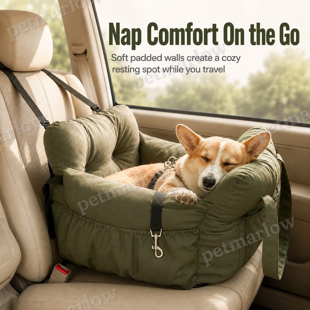 Padded Bolster Non-Slip Pet Car Seat – view 6