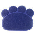 Paw-Shaped Cat Litter Mat for Clean Floors and Less Mess – Dark Blue / 30x40cm