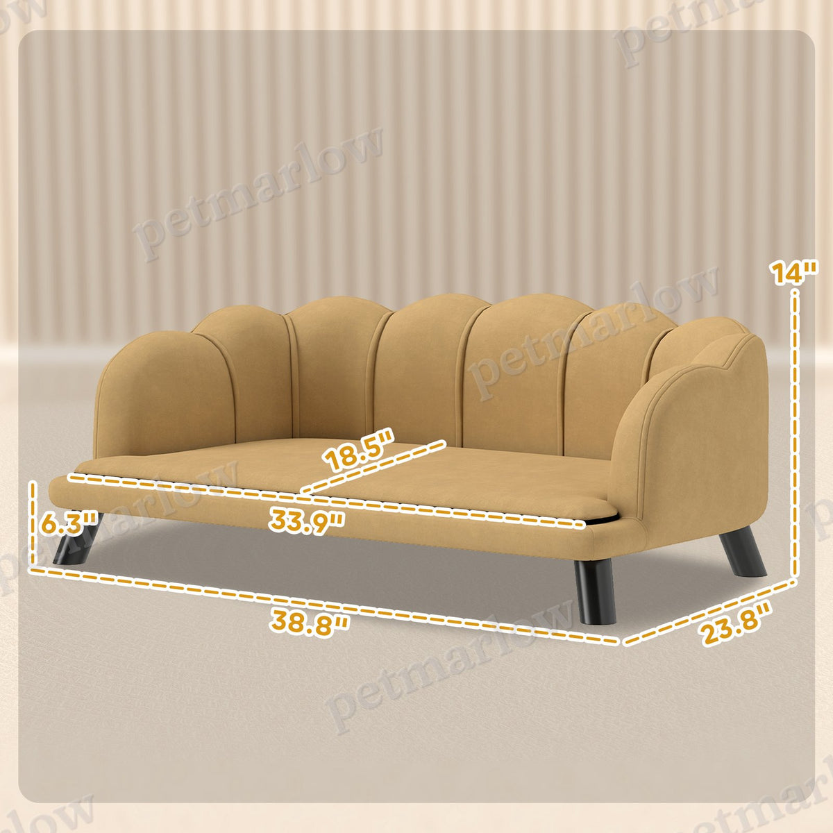 Pearl Design Pet Sofa for Medium and Large Dogs – view 5