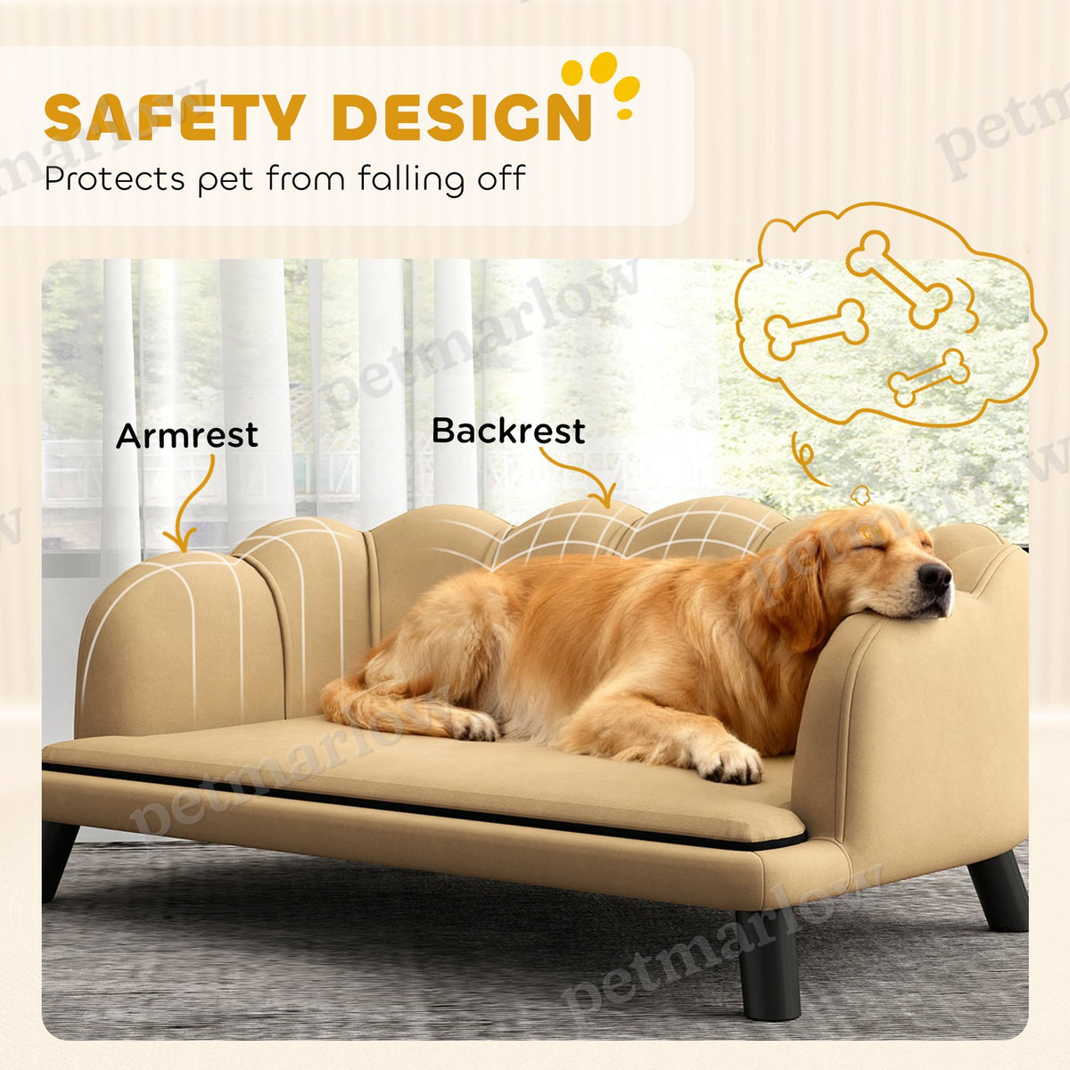 Pearl Design Pet Sofa for Medium and Large Dogs – view 6