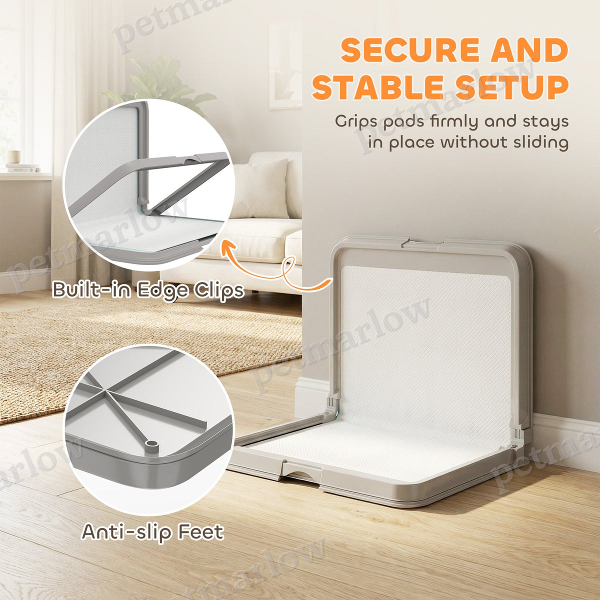 Foldable Dog Litter Box with 3 Disposable Pads – view 4