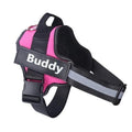Personalised No Pull Dog Harness – Rose Red / XS