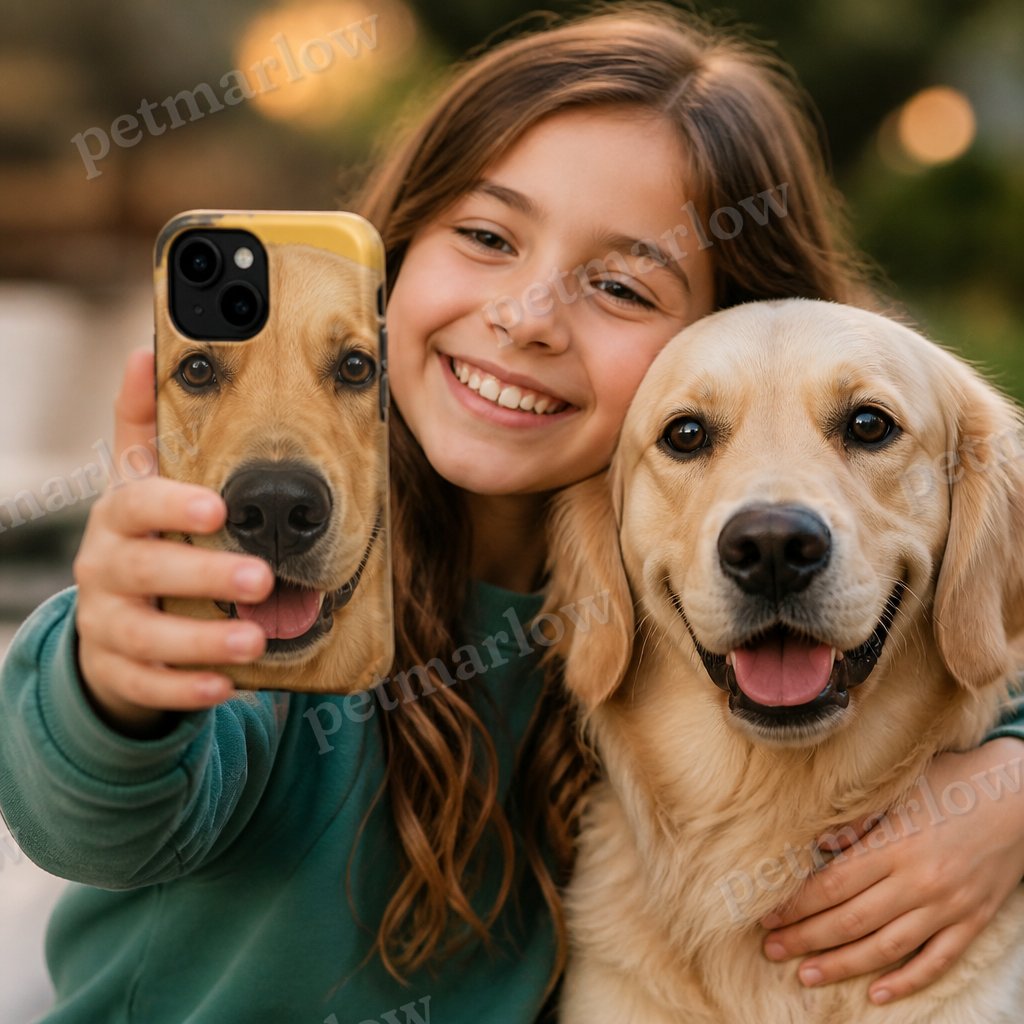 Personalized Pet Photo Phone Case with 3D Squeezable Nose – view 2