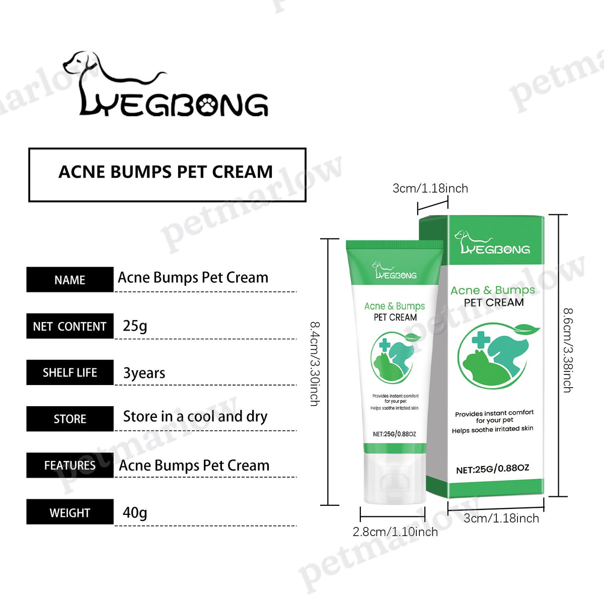 Pet Acne & Bumps Skin Cream for Dogs & Cats – view 6