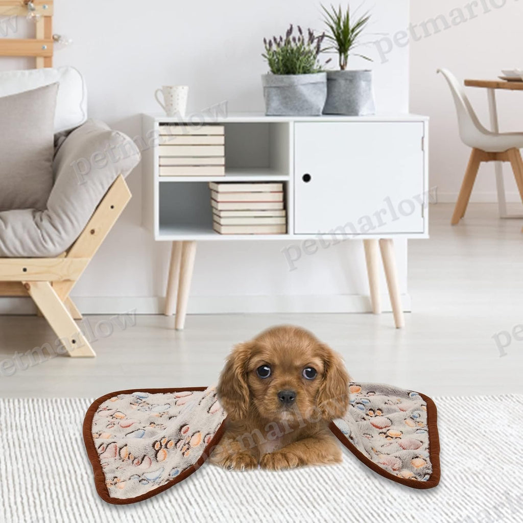 Pet Blanket 3 Pack - Soft Plush Paw Print, Washable Fleece – view 5