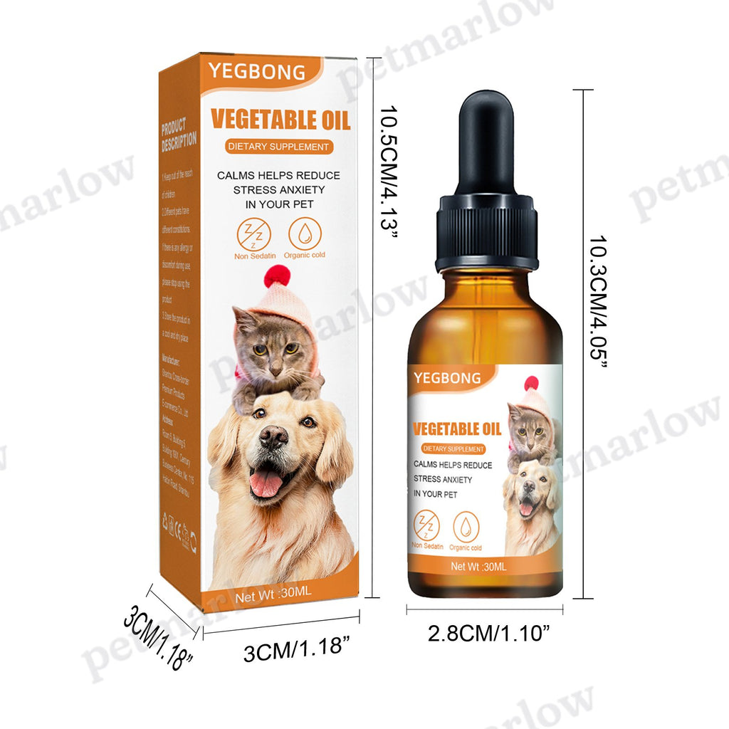 Pet Calming Hemp Oil for Dogs and Cats, 30ml Natural Supplement – view 3