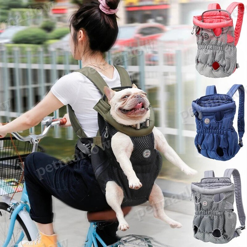 Pet Carrier Backpack Adjustable Pet Front Cat Dog Carrier Mesh Pet Packback – view 6