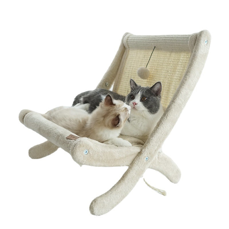 Pet Cat Sofa Bed Sunbathing Chair – Beige