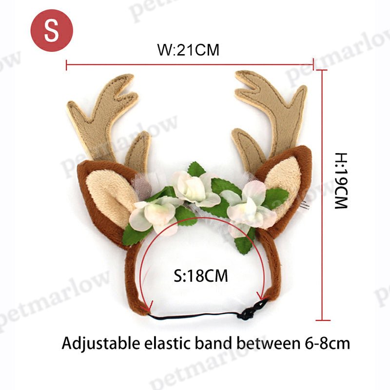 Pet Christmas Cute Elk Headband Christmas Pet Accessories Dog Hairpin Cat Accessories – view 2