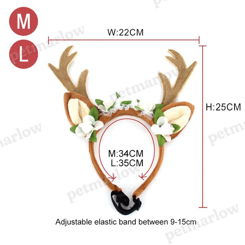 Pet Christmas Cute Elk Headband Christmas Pet Accessories Dog Hairpin Cat Accessories – view 3