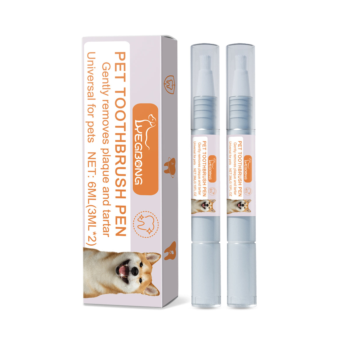 Pet Dental Toothbrush Pen for Dogs and Cats – 1box