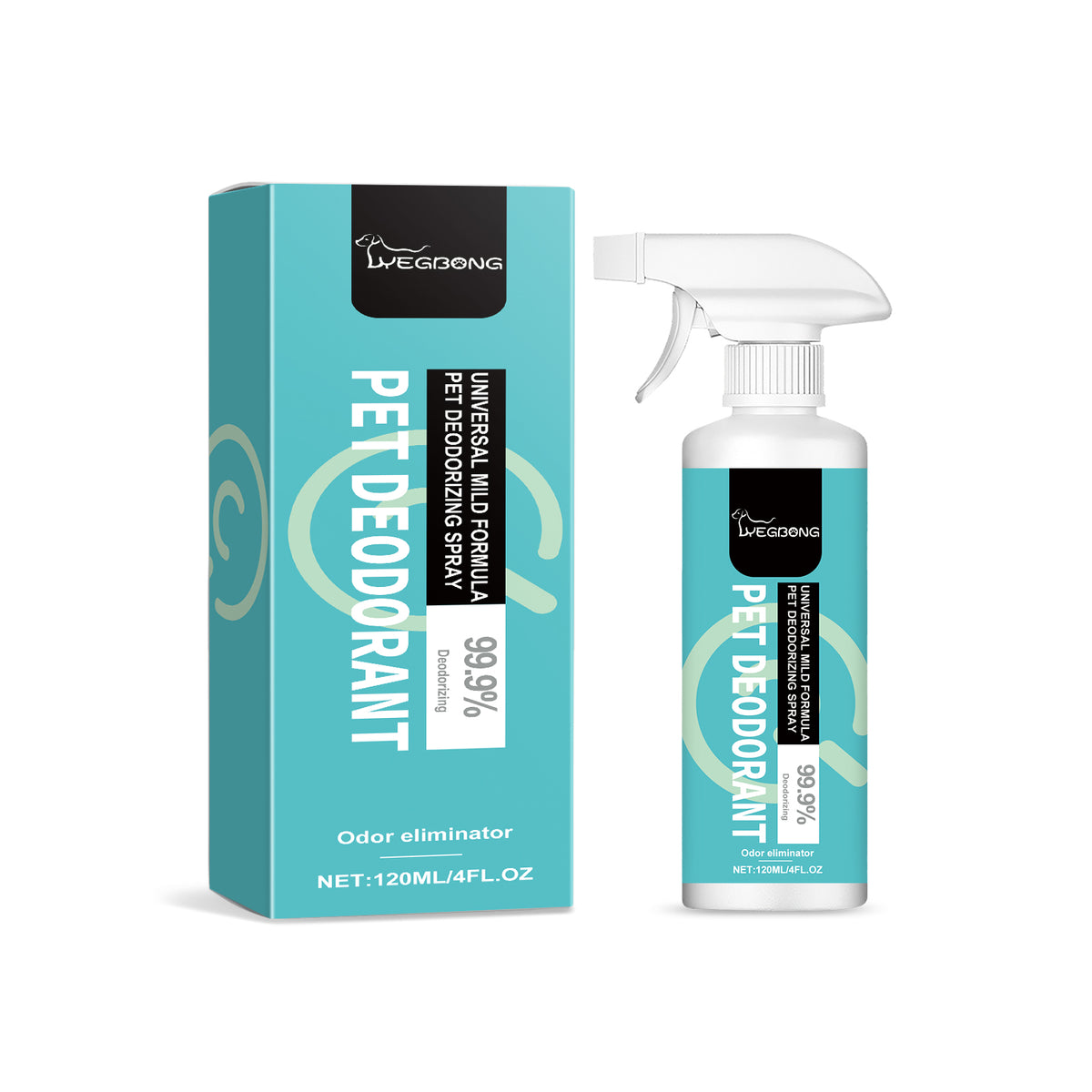 Pet Deodorant Spray for Dogs & Cats, Instant Odor Eliminator – 1box