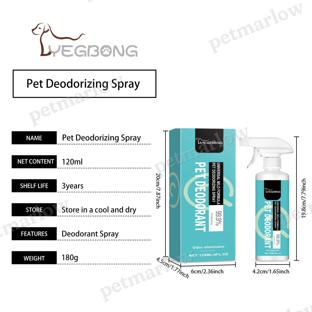 Pet Deodorant Spray for Dogs & Cats, Instant Odor Eliminator – view 3