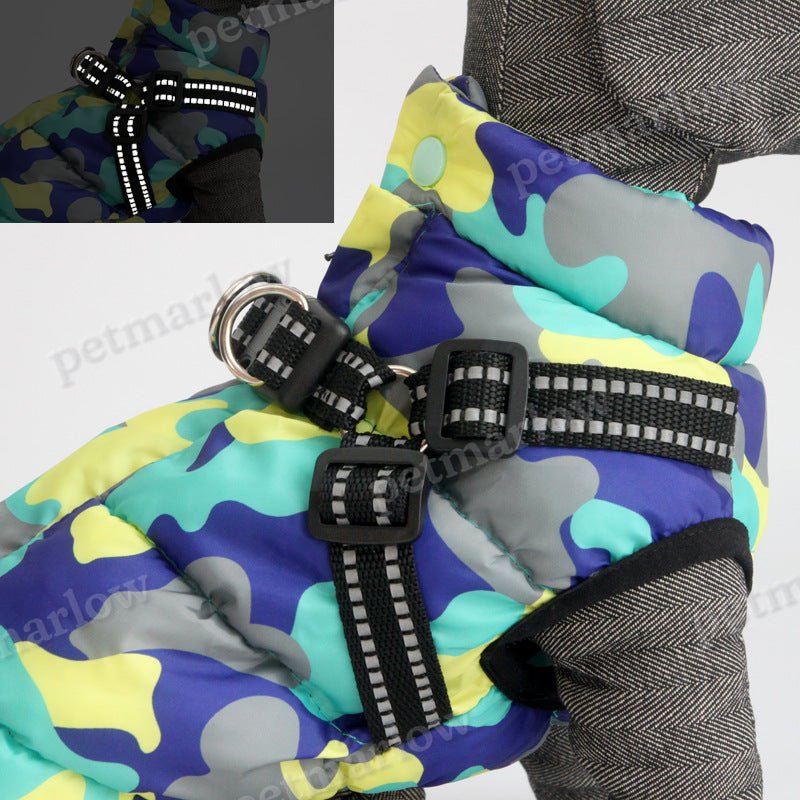 Pet Dog Jacket With Lace Up Winter Warm Puppy Costume Odd – view 4