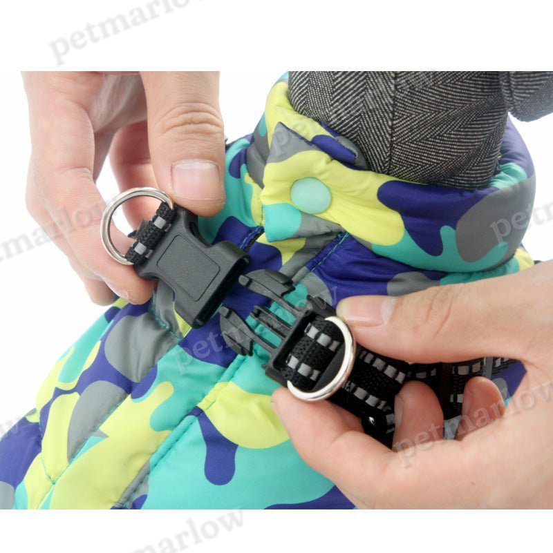 Pet Dog Jacket With Lace Up Winter Warm Puppy Costume Odd – view 5
