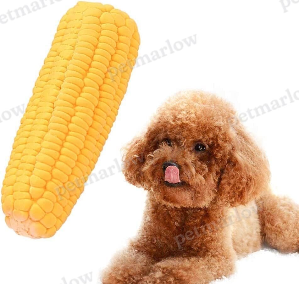 Pet Dog Puppy Latex Corn Shape Chew Toy – view 3