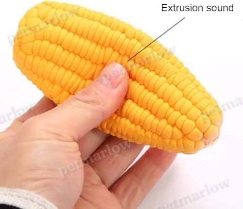Pet Dog Puppy Latex Corn Shape Chew Toy – view 4