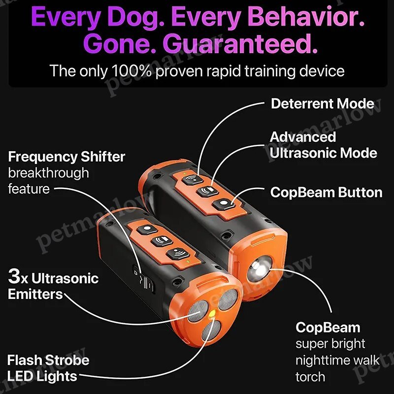 Pet Dog Repeller Ultrasonic Training Device Rechargeable Anti Bark – view 4