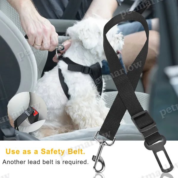 Pet Dog Seat Belt Leash for Safe Travel – view 2