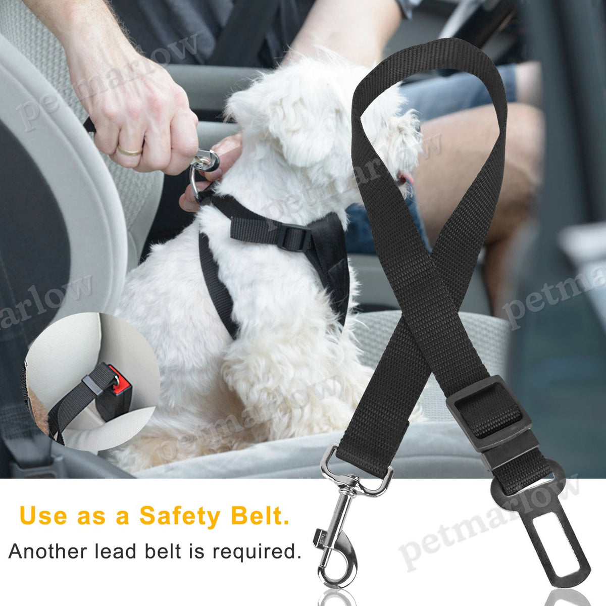 Pet Dog Seat Belt Leash for Safe Travel in Vehicles