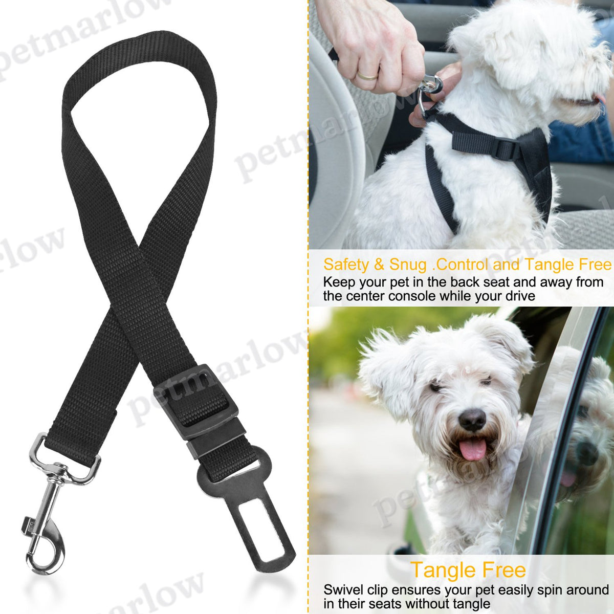 Pet Dog Seat Belt Leash for Safe Travel in Vehicles – view 6