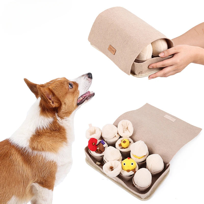 Pet Dog Toy Egg Blind Box Sniffing Dog Toy Dogs Slow Feeding Mat